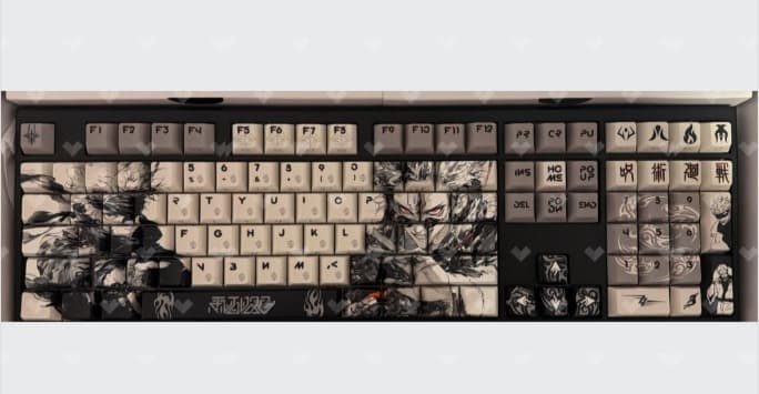 Domain Expansion custom keyboard build